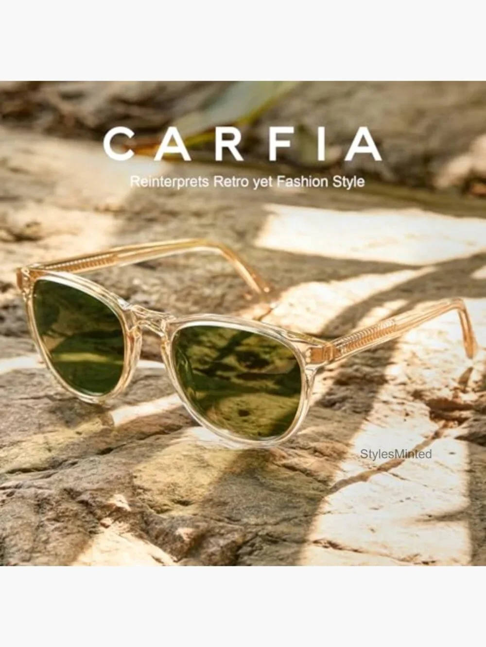 Polarized Acetate Sunglasses for Men Retro Square Sun Glasses Trendy
